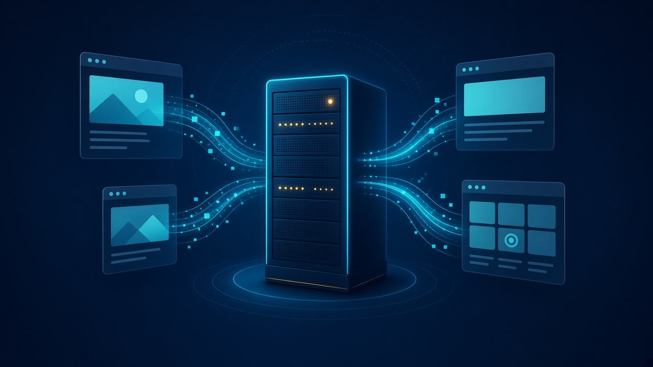 Illustration explaining Web Server