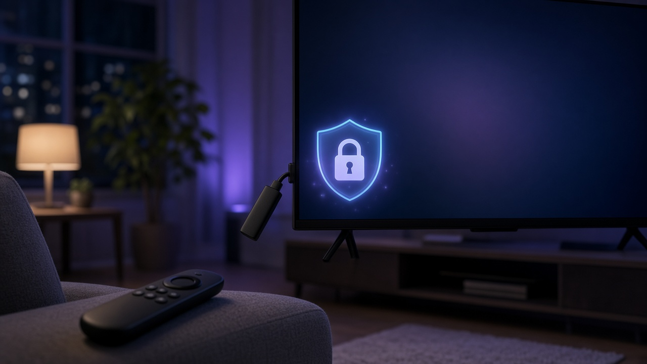Television streaming through Roku with a secure VPN connection